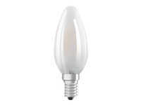 OSRAM STAR CLASSIC B - LED-filament-lyspære - form: B35 - matteret finish - E14 - 4 W (tilsvarende 40 W) - klasse E - varmt hvidt lys - 2700 K