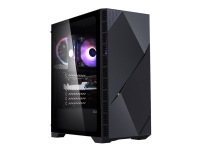 Zalman Z3 Iceberg - Mid tower - udvidet ATX - sidepanel med vindue (hærdet glas) - ingen strømforsyning - sort - USB/Lyd