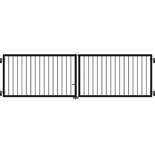 Plus Basic Dobbeltlåge - 300×85 cm - Sort - 17559-15