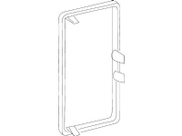 SCHNEIDER ELECTRIC Endestykke TEK-ES 100 Højde 52 mm, bredde 100 mm Hvid ral 9010 plast
