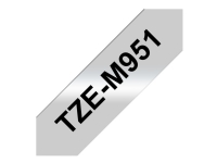 Brother TZe-M951 - Sort på mat søkv - Rulle (2,4 cm x 8 m) 1 kassette(r) lamineret bånd - for Brother PT-D600 P-Touch PT-D800, P900, P950 P-Touch C