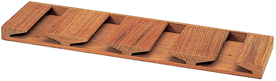 Vinglashylde, teak 42 x 2 x 12 cm.