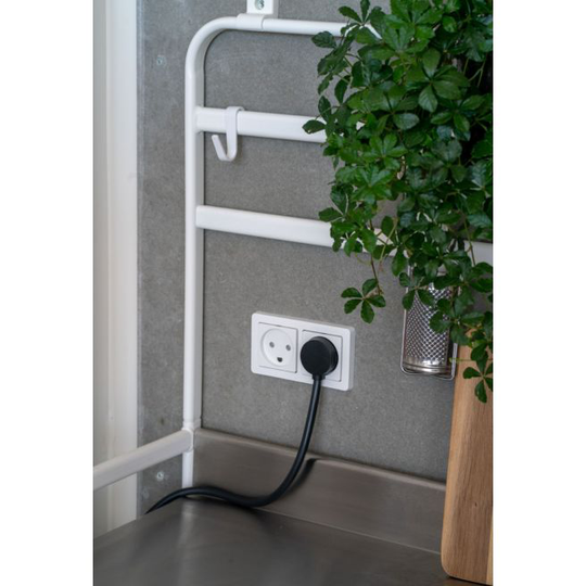 Designerstik Stikprop 230V M. Jord Sort