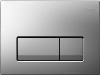 Geberit bejt.plade Delta51 - 246x164x26mm tryktaste mat krom