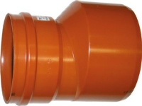 PVC-reduktion 250-200mm - glat kloak, Uponor