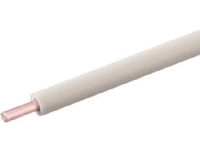 QsanTec Isolerede køle kobberrør, enkeltrør 3/8 ( 9,52 mm ) 20 m, med 8 mm isolering (d=27 mm) - (20 meter)