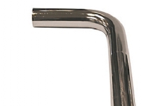 Primeo afløbsrør - 32x220x580mm forkromet vinkel
