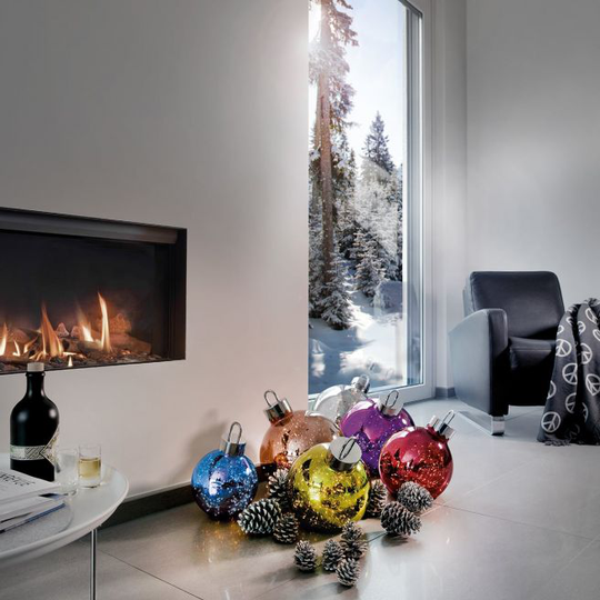 Sompex Dekorationskugle Ornament Grøn Højde 20 cm Krom-Grøn