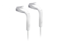 Ubiquiti UniFi - Patchkabel - RJ-45 (han) til RJ-45 (han) - 10 cm - 3 mm - CAT 6 - booted - hvid