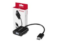 AXAGON - Videoadapter - HDMI han til HD-15 (VGA), stereo mini-jackstik hun - 17 cm - 1920 x 1200 (WUXGA) support, aktiv omformer