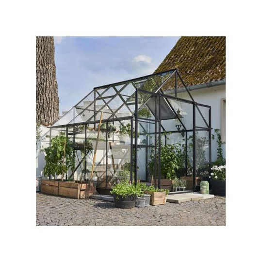 Halls Qube 88 sort m/ 3 mm hærdet glas - F09862
