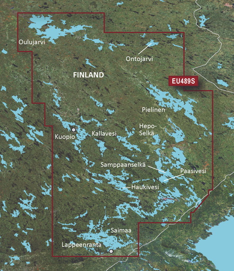 Garmin Bluechart G3 Vision veu489s Kuopio-Lappeenranta