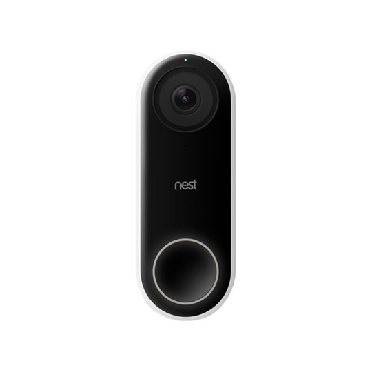 Google Nest Hello Video Doorbell - Black/White