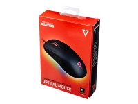 ModeCom Volcano GMX Silent Assassin - Mus - optisk - 6 knapper - kabling - USB - sort