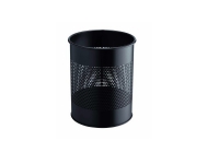 Papirkurv Durable sort metal 15 ltr.