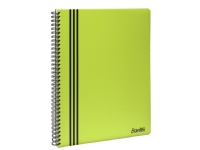 Kollegieblok Bantex Strongline A4+ linjeret lime