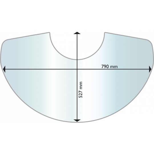 Aduro Gulvplade, glas, Aduro 22-serien Klar - 0,6x79x52,7