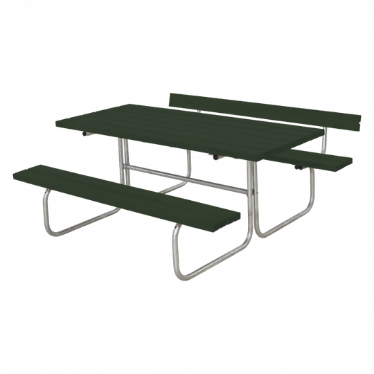 Plus Classic Bord/Bænkesæt m/1 ryglæn - 177 cm - Grøn - 185871-11