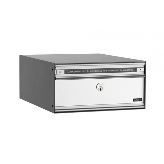 Allux PC1 - uden lås 1 modul Alu. Grå m. alulåge Systempostkasse - F47805-1
