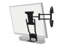 Flexson Cantilever - Beslag - justerbar arm - sort - skærmstørrelse: op til 43 tommer - monteringsgrænseflade: op til 200 x 200 mm - vægmonterbar - f