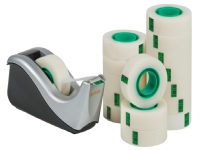 Borddispenser 3M Scotch C60 +16 ruller tape 19mm x 33m sort