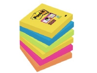 Post-it® Super Sticky Notes Carnival Collection, 6 blokke, 76 mm x 76 mm