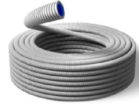 PM FLEX NORDIC Flexrør 25 mm halogenfri grå, lavfriktionsrør med specialdesignet inderside, hvilket minimerer i modstanden røret. 50 meter rulle. - (