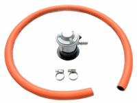 Regulator & slange 1,1M DK/NO/FI Incl. spændebånd