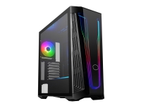 Cooler Master MasterBox 540 - Mid tower - udvidet ATX - sidepanel med vindue (hærdet glas) - ingen strømforsyning (ATX) - sort - USB/Lyd