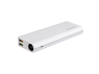 RealPower PB-12000, Hvid, Universel, Rektandel, Lithium-Ion (Li-Ion), 12000 mAh, USB