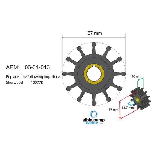 Premium impeller kit pn 06-01-013