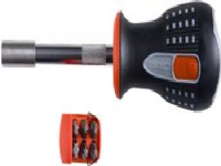 BAHCO Bitsskruetrækkere med bits 1/4 magnetisk bitsholder leveres med torx bits