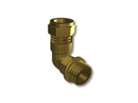 IBP CONEX Vinkel 1/2-12 mm kompres med nippel forkromet
