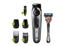 Braun BT7220, Vaskbar, Batteri, Sort, Sølv