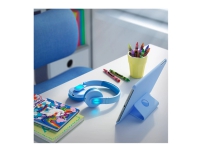Philips Kids TAK4206BL - Hovedtelefoner - på øret - Bluetooth - trådløs, kabling - 3,5 mm jackstik - blå