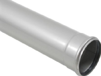 Blücher afl.rør 1 mf.75X1000mm - m.O-ring. RF AISI 304.Alm RF stål