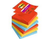 Super Sticky Z-Notes Post-it® Playful, 76 x 76 mm, pakke a 6 stk.