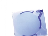 Durable QUICKFLIP Standard - Kickout-etui til CD-lagring - kapacitet: 1 CD/DVD - blå (pakke med 10)