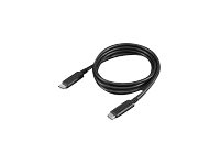 Lenovo - USB-kabel - USB-C (han) til USB-C (han) - 20 V - 5 A - 1 m - 4K support, USB Power Delivery (5 A, 100 W) - sort - for ThinkCentre M80s Gen 3