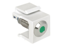 Delock Keystone LED green 6 V flat - Modular indlæg - hvid
