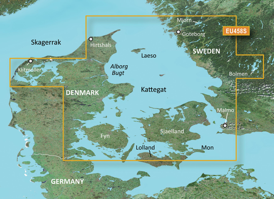 Garmin Bluechart G3 Vision veu458s Göteborg-Fyn