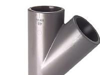 PVC-T-stk. 45° 50mm - 721.250.110 +gf+
