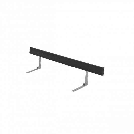 Plus Ryglæn til Bord/Bænkesæt - 177 cm - ReTex - Sort - 185850-35