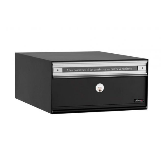 Allux PC1 - uden lås 6 modul Sort m stållåge Systempostkasse - F47805-6S