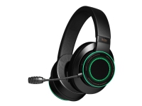 Creative SXFI GAMER - Headset - fuld størrelse - kabling - USB, 3,5 mm jackstik - sort