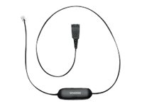 Jabra GN1200 CC - Kabel til hovedsæt - Quick Disconnect stik til RJ-9 han - 2 m - for Jabra GN 2100, GN 2200, GN 2250