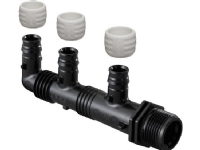 Uponor Q&E PPSU fordelerrør 3/4 med nippel c45+35 pex-a 16x16x16