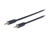VivoLink - Audiokabel - stereo mini-jackstik han til stereo mini-jackstik han - 1.5 m - dobbelt afskærmet - sort