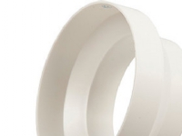 Overgang Ø100/125 mm plast - Passer til teleskoprør v/nr. 291021