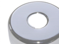 Vægroset 80 mm ø, 30 mm - 3/4 gev. forkromet